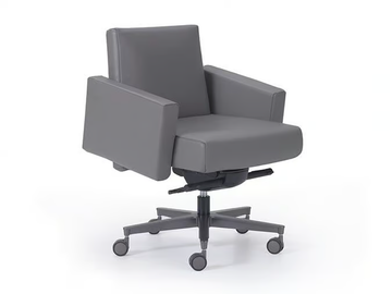 INCA - Swivel leather executive chair by i 4 Mariani - view 2